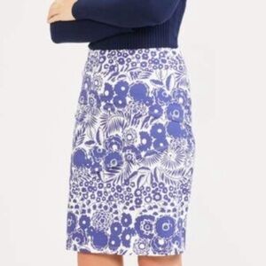 J.McLaughlin Navy white floral Catalina Cloth size S